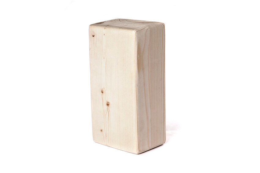 Luxury polished pine yoga brick