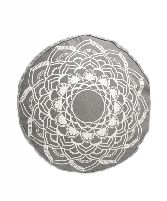 Mandala Grau Meditationskissen, Pilates Yoga Kissen