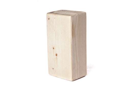 Luxury polished pine yoga brick